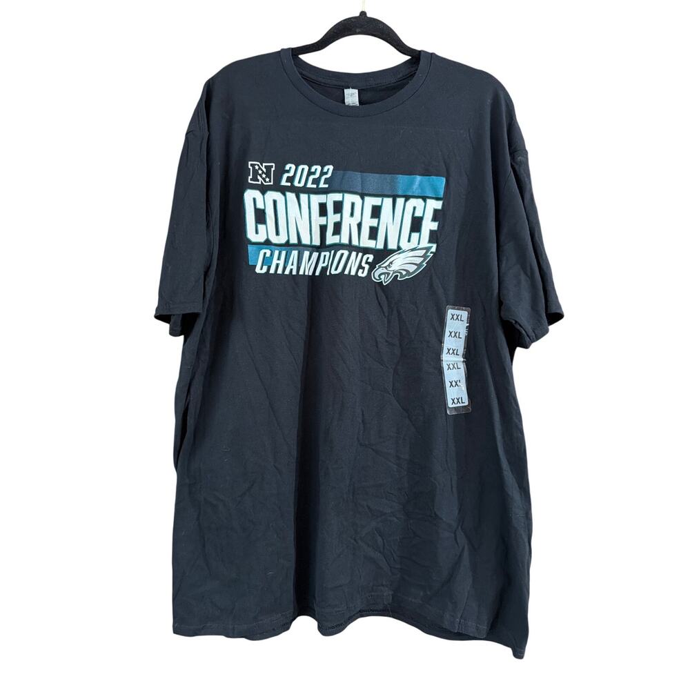 NFL 2022 Philadelphia Eagles Conference Champions T-Shirt Size XXL New